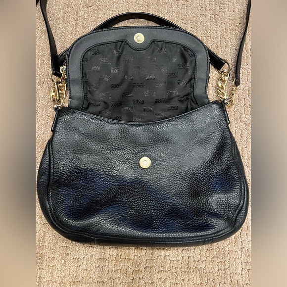 Michael Kors crossbody and shoulder purse black leather - Picture 4 of 8